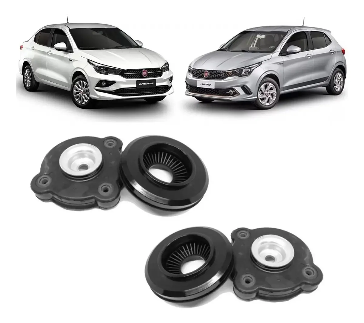 CAZOLETA + CRAPODINA X 2 FIAT ARGO / CRONOS