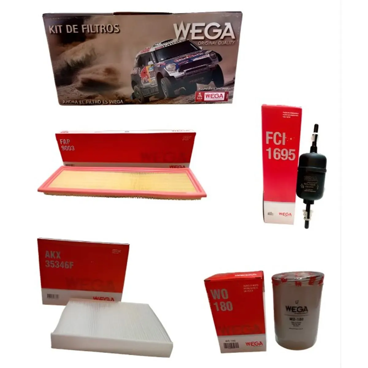 Kit de 4 filtros pra Ford Ecosport (06-12) / Fiesta Max o Ambiente