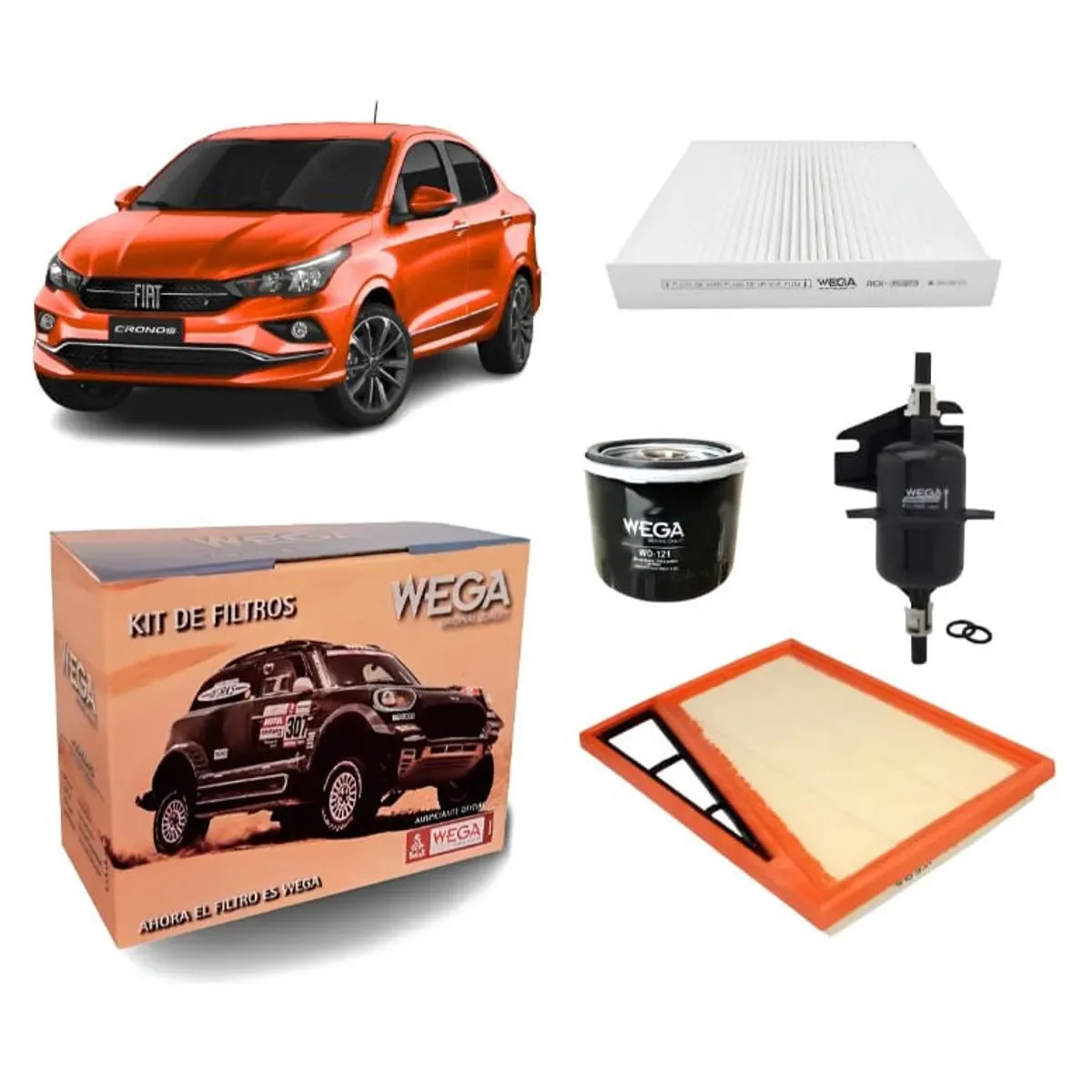 Filtro de aceite para Fiat Cronos 1.3L FireFly, Fiat Argo 1.3L FireFly